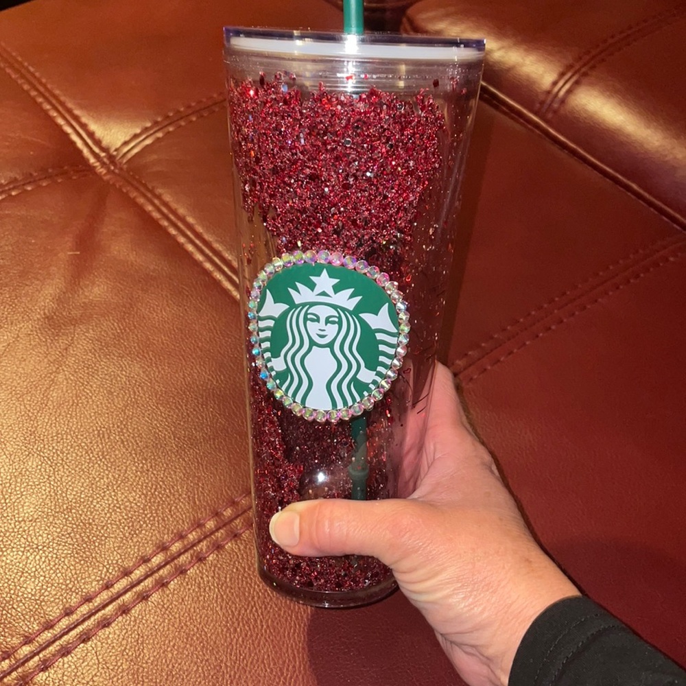 Starbucks PB&J Sparkle Snowglobe Venti Tumbler